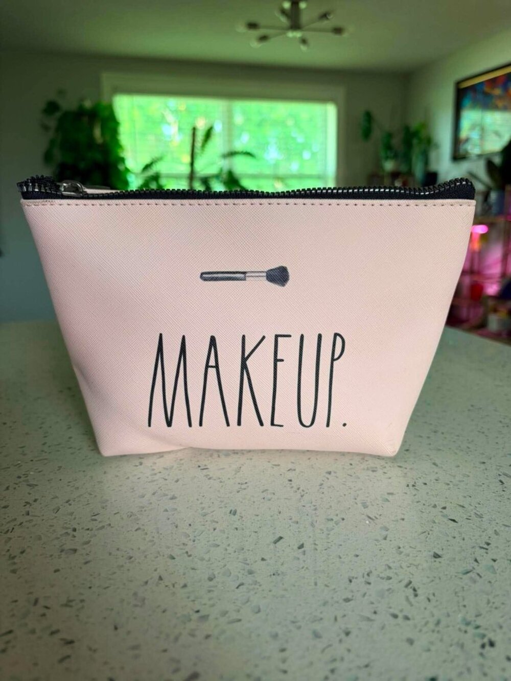 Rae Dunn Pink “MAKEUP.” Cosmetic Bag Pouch